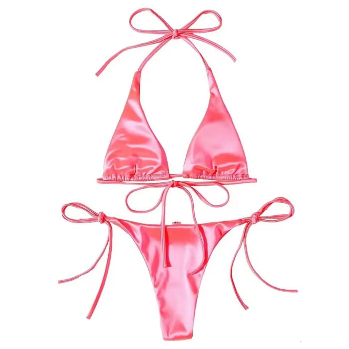 Classic Triangle Bikini Set – Timeless Beachwear - Image 1