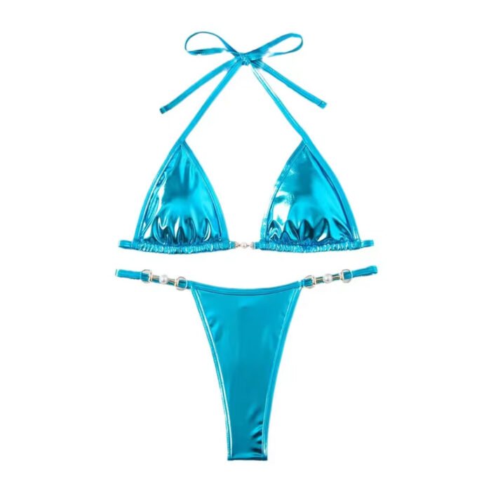 Classic Triangle Bikini Set – Timeless Beachwear - Image 1
