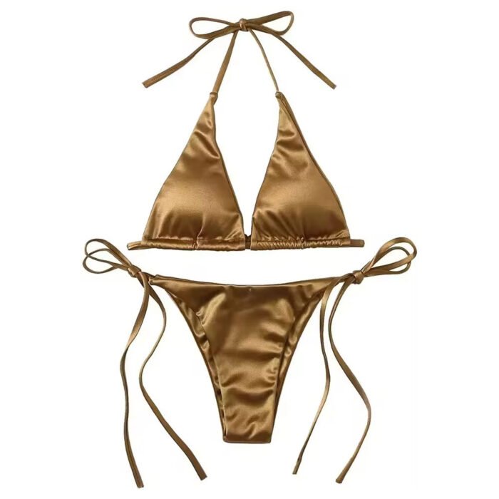 Classic Triangle Bikini Set – Timeless Beachwear - Image 1